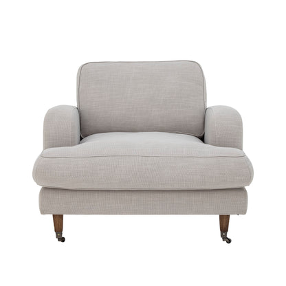 Loungesessel Augusta, Natur, Polyester